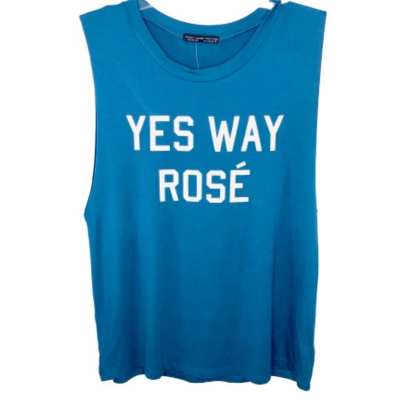 Rock N Rose Couture Tops - Rock N' Rose Couture Blue Graphic Tank -NEW